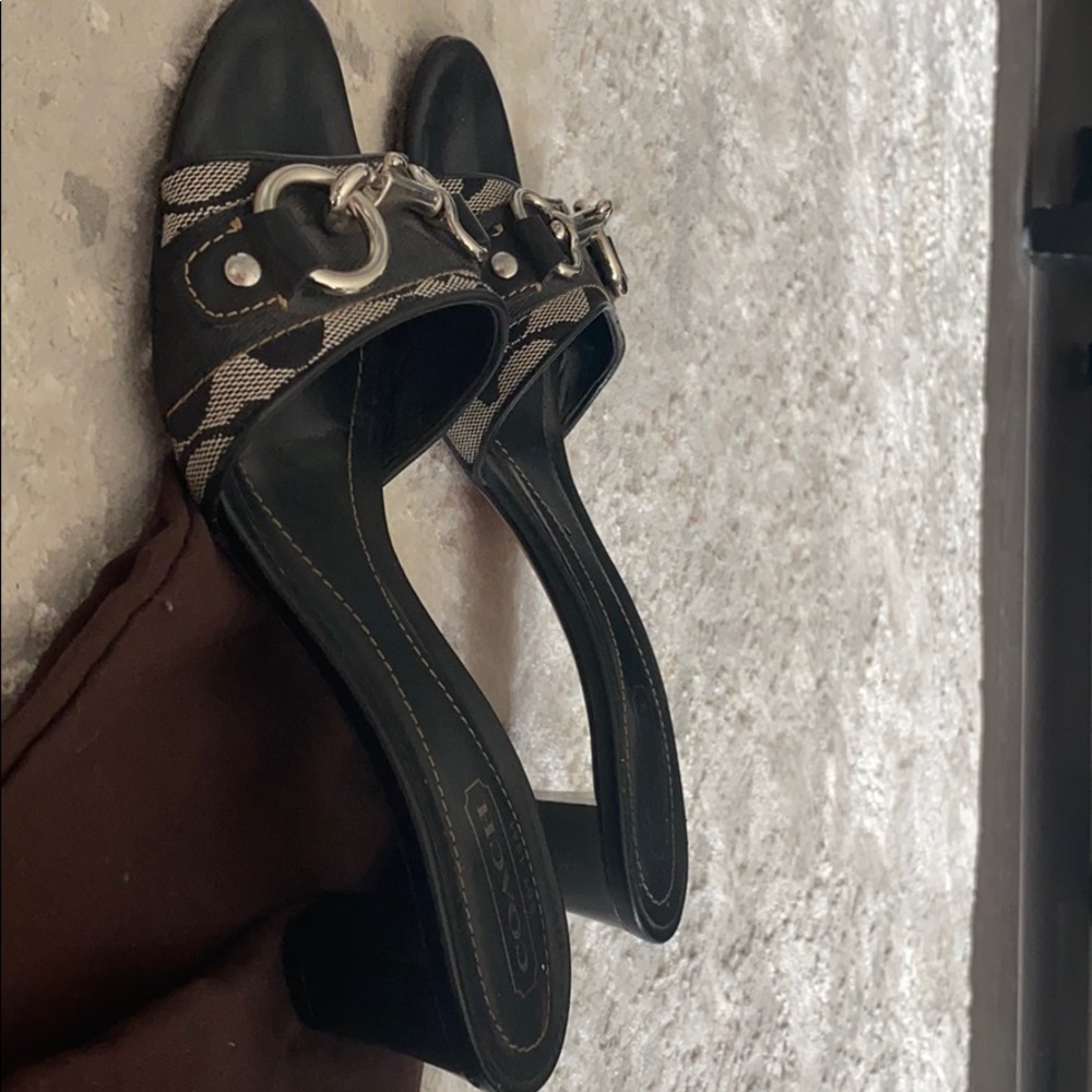 Coach black sandals - Picture 2 of 4
